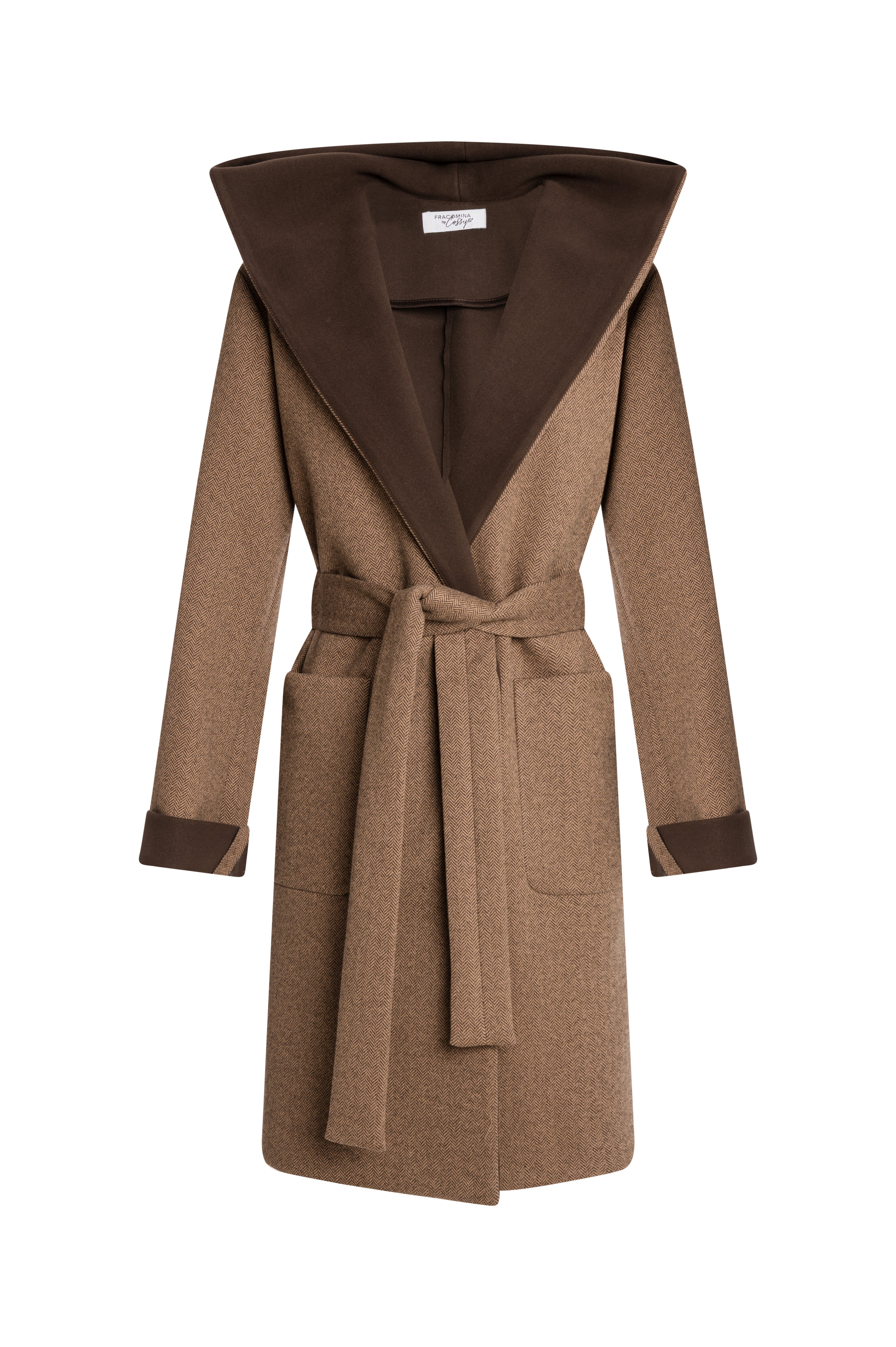 Long coat regular fit with hood