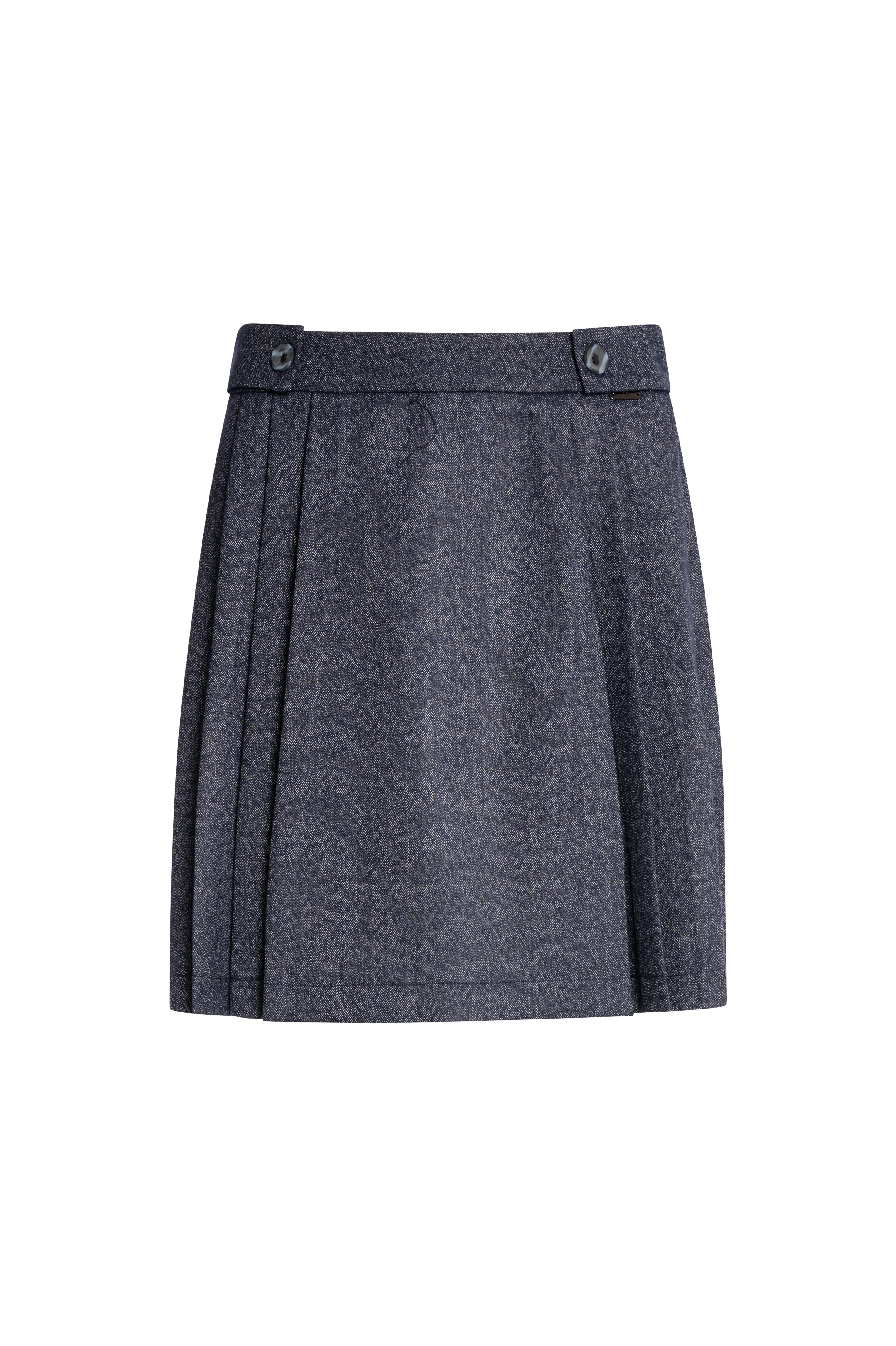 Mini pleated skirt flare