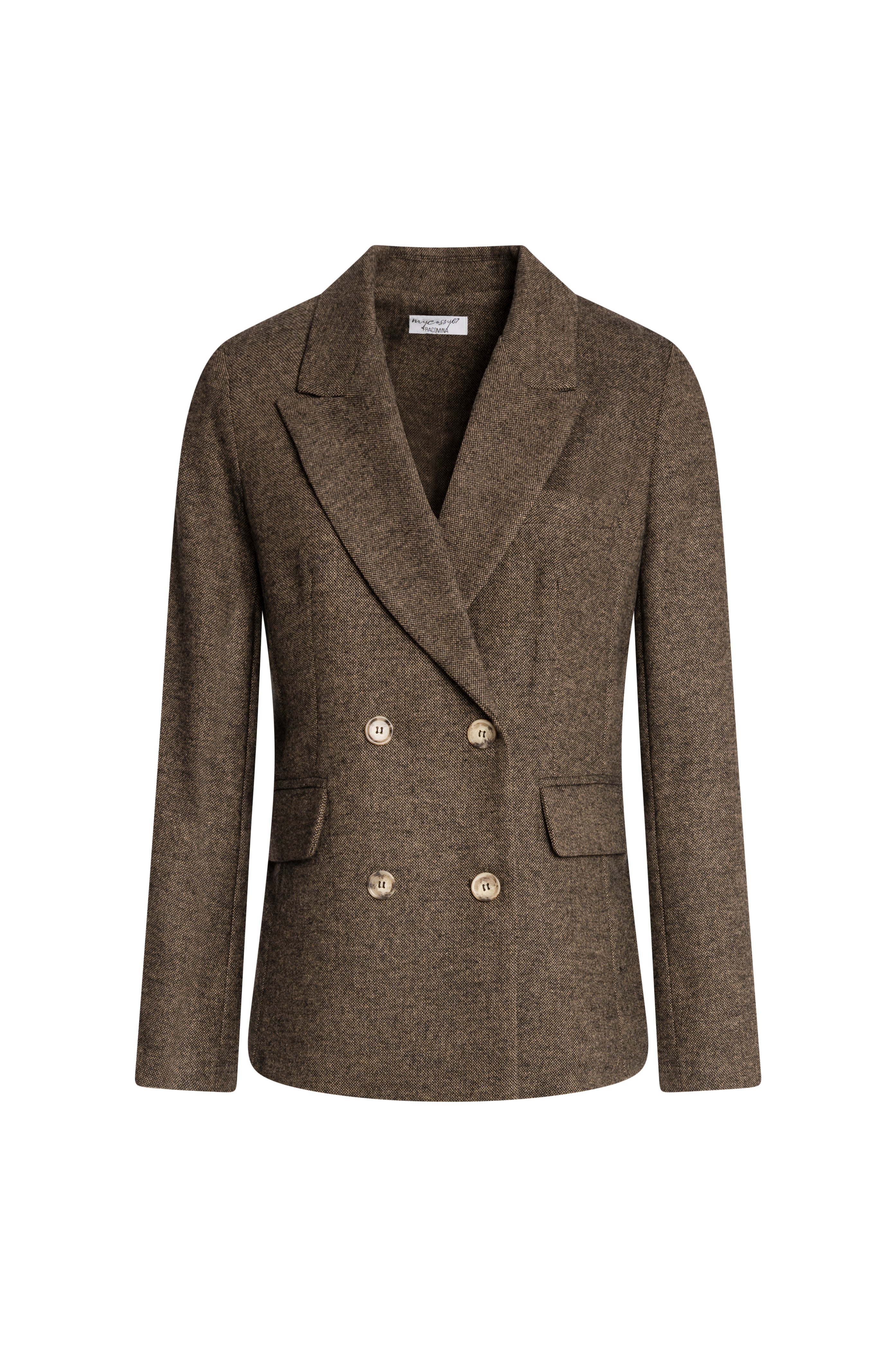 Blazer jacket regular fit double breasted with wool