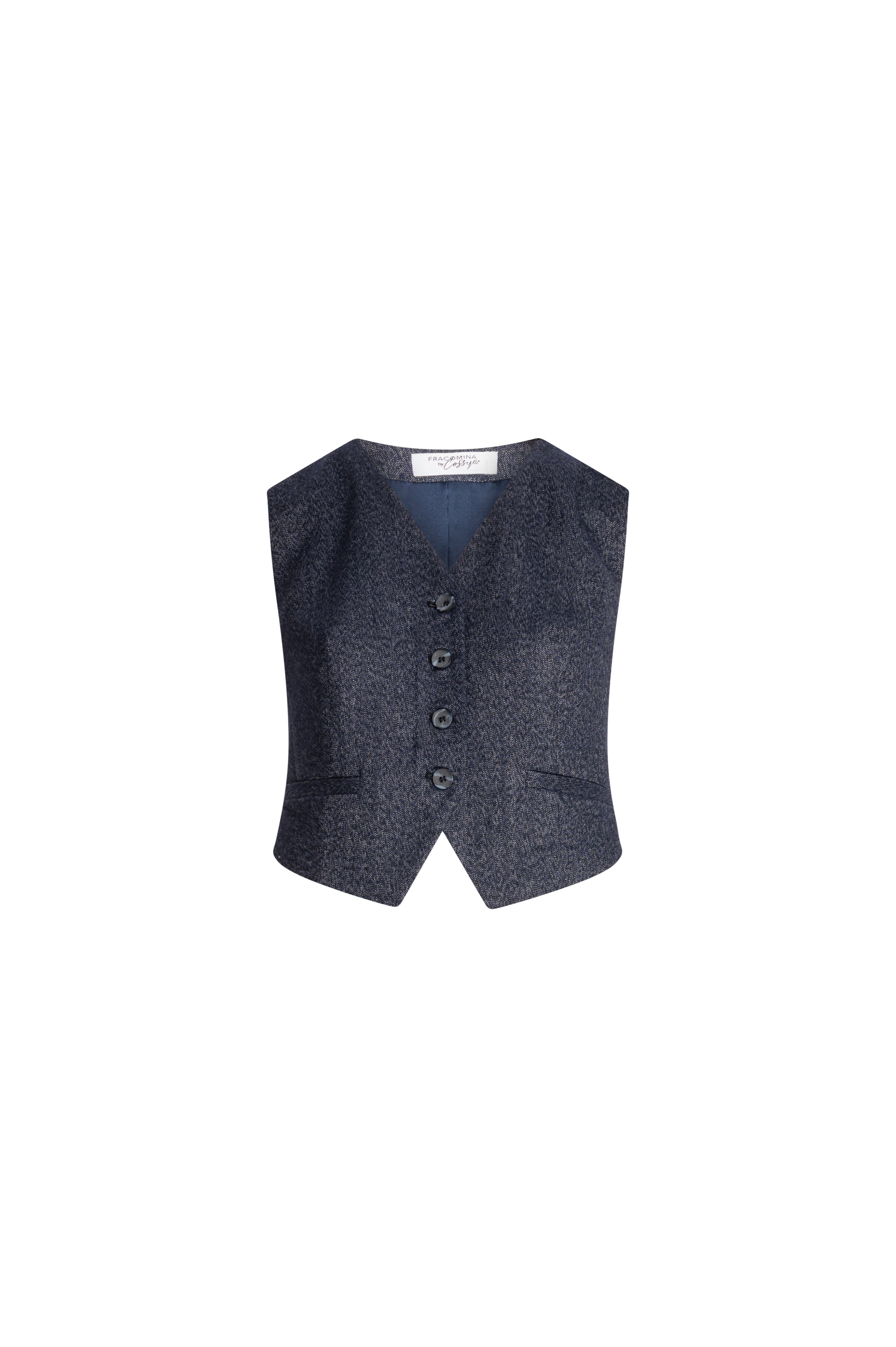 Gilet slim fit single breasted