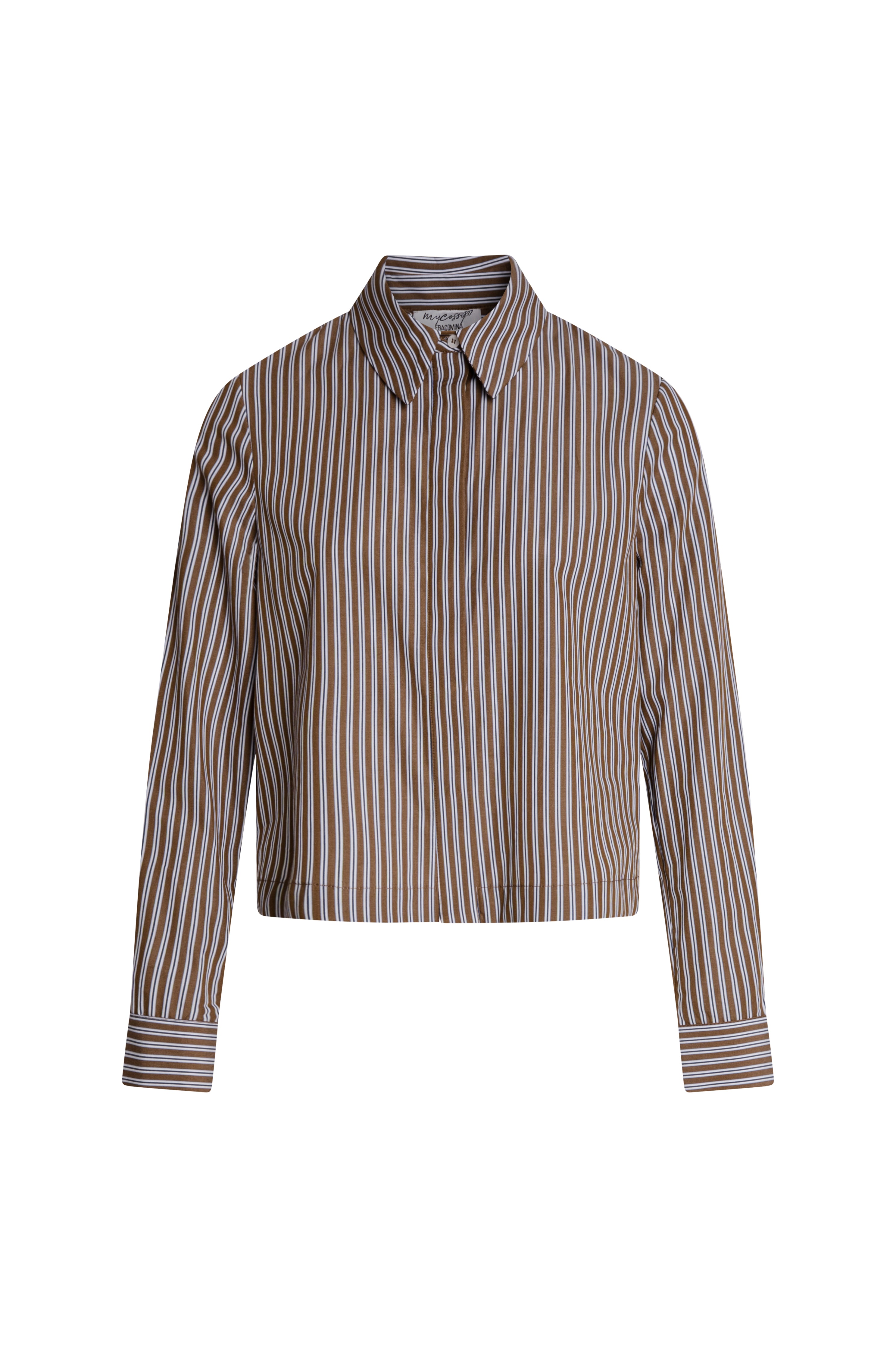 Shirt regular fit made made in cotton with stripes