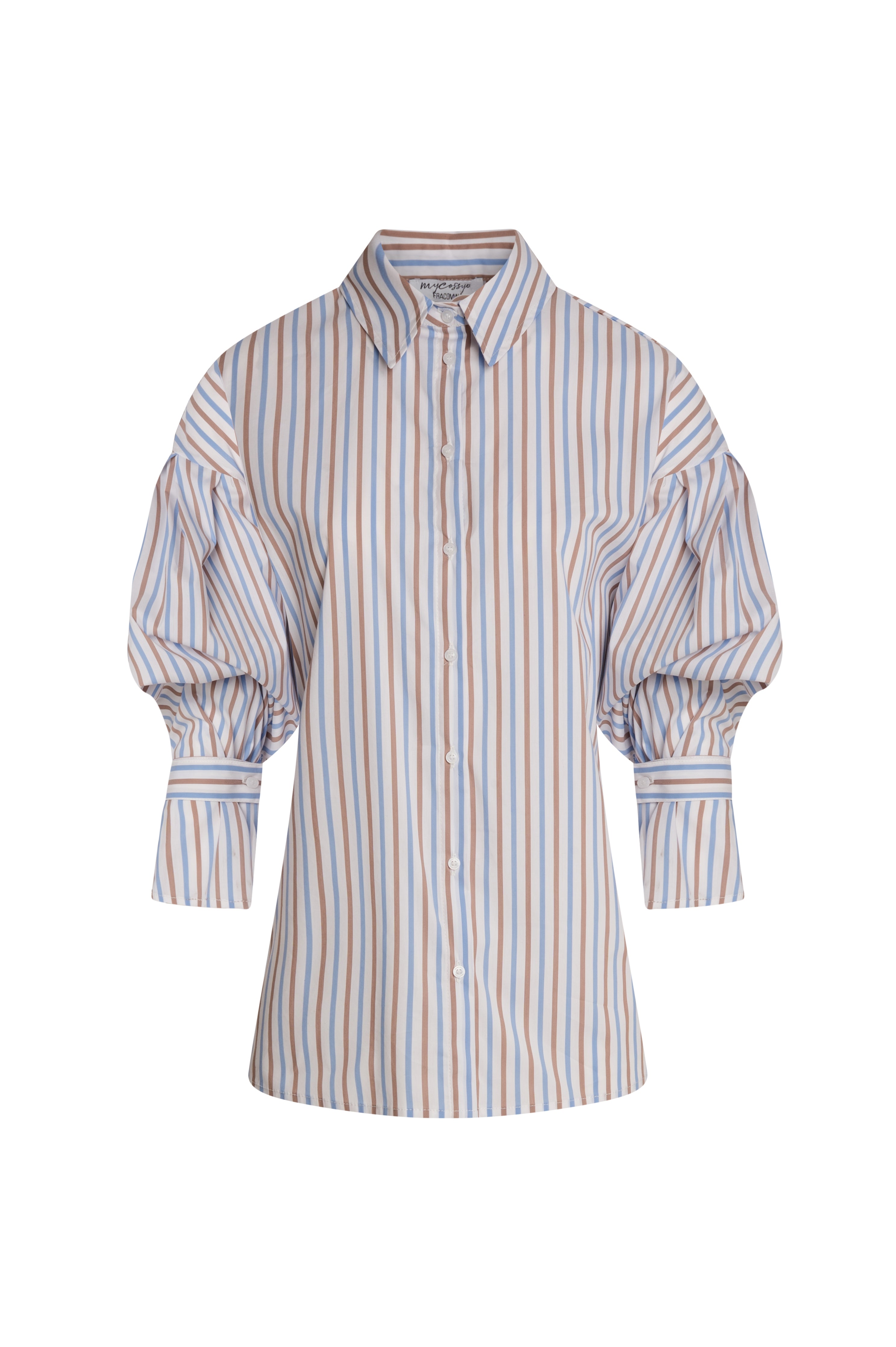 Shirt regular fit with multicolor stripes