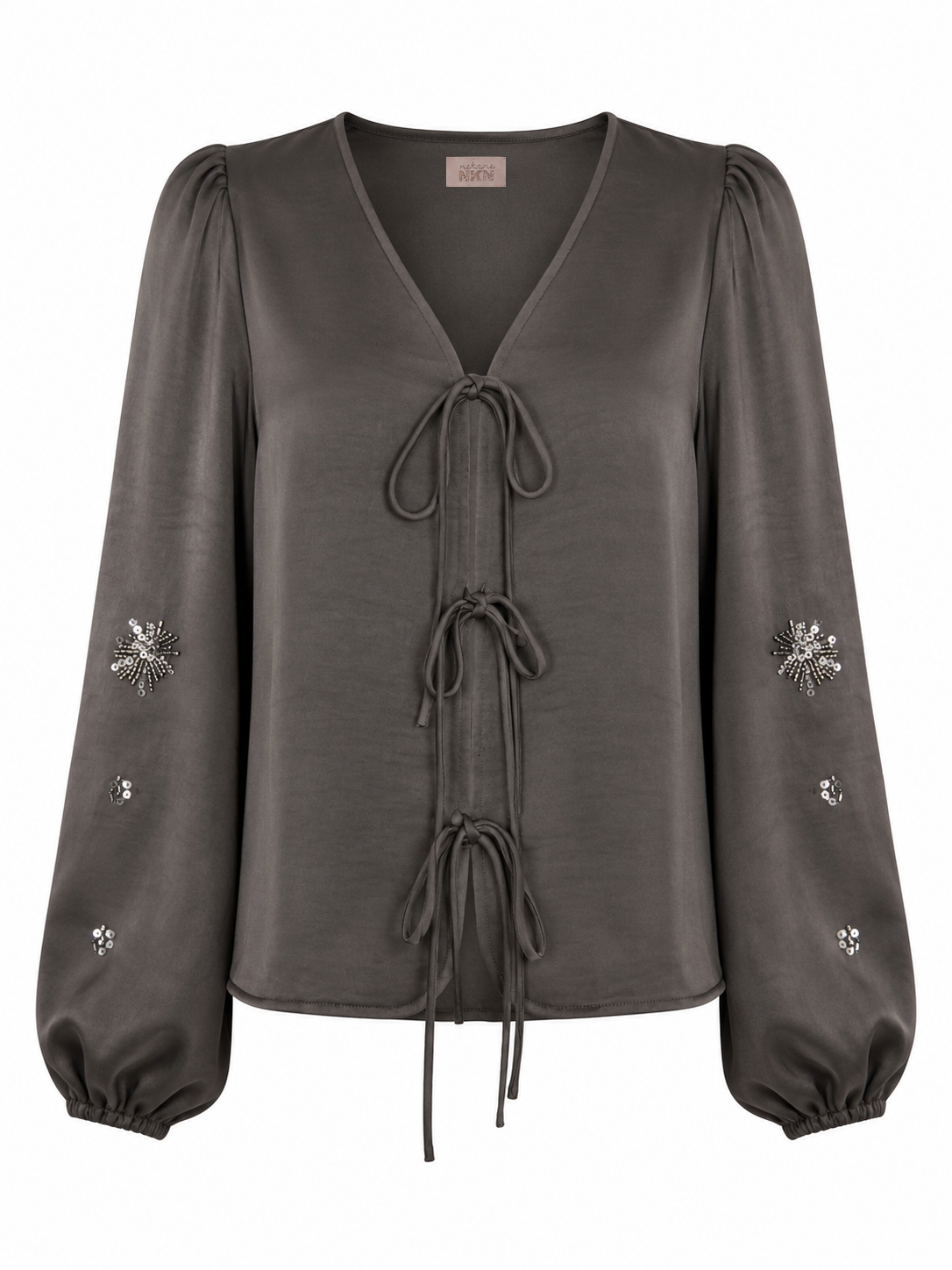 NEKANE · Blusa sedosa con cuentas - Imagen 4