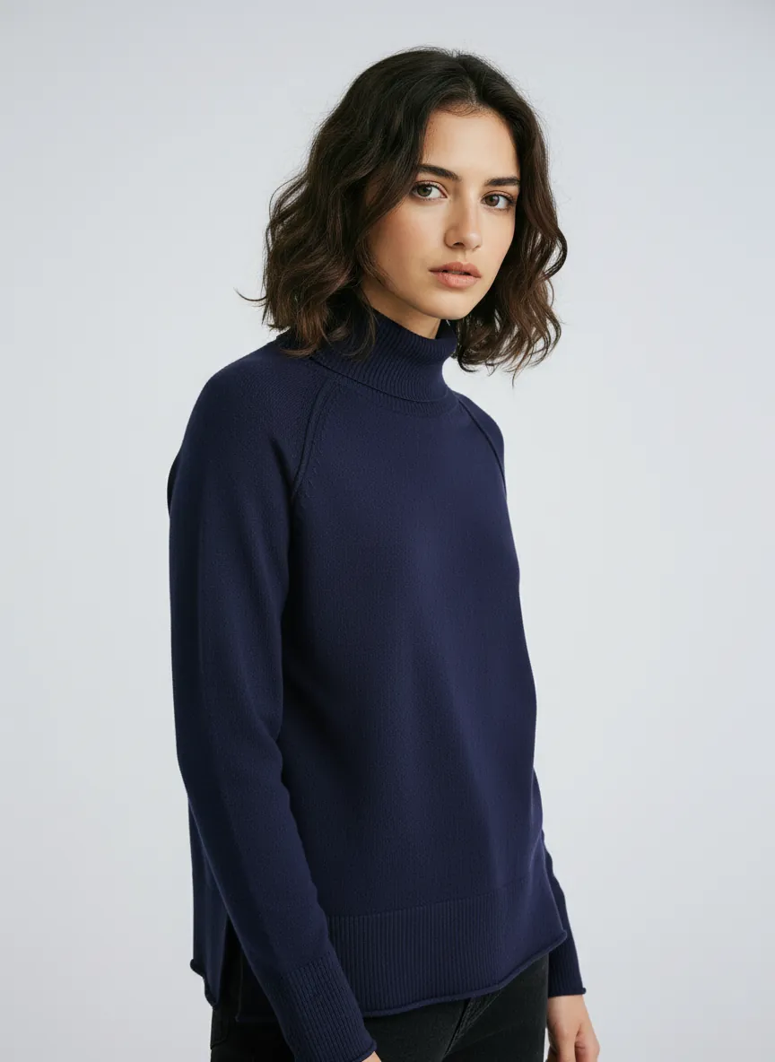 WNTCOLLECTION · Jersey largo de cuello cisne