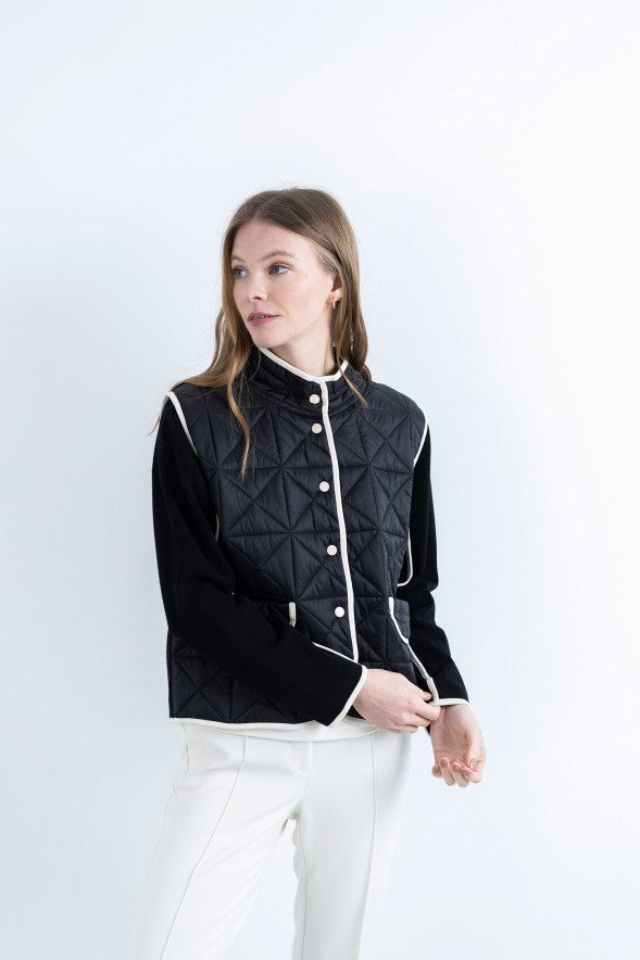 HONGO · Chaqueta combinada acolchada - Imagen 3