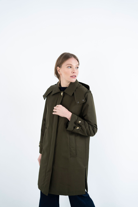 HONGO · Gabardina acolchada con capucha - Imagen 3