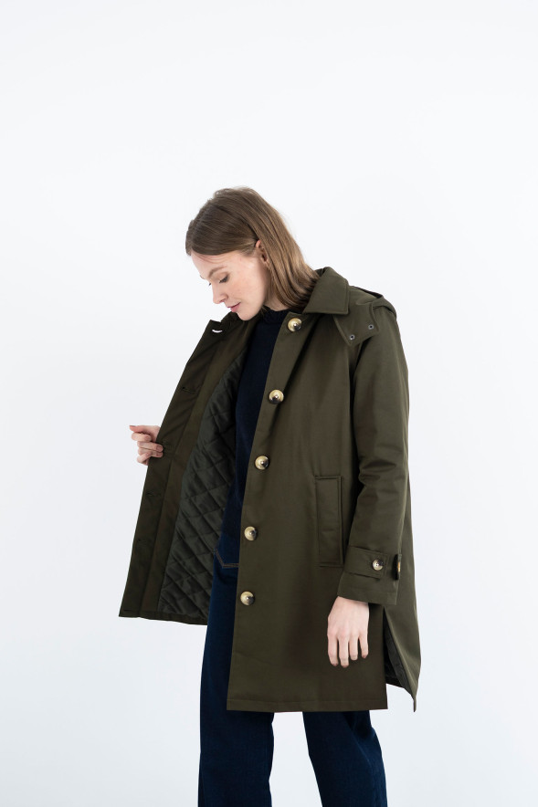 HONGO · Gabardina acolchada con capucha - Imagen 4