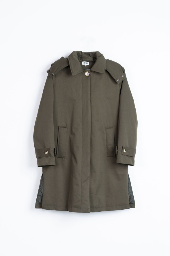 HONGO · Gabardina acolchada con capucha - Imagen 6