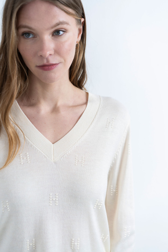HONGO · Jersey de punto con relieve