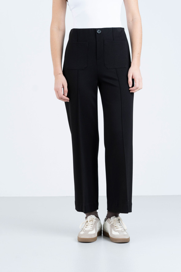 HONGO · Pantalón cropped con bolsillos plastrón - Imagen 2