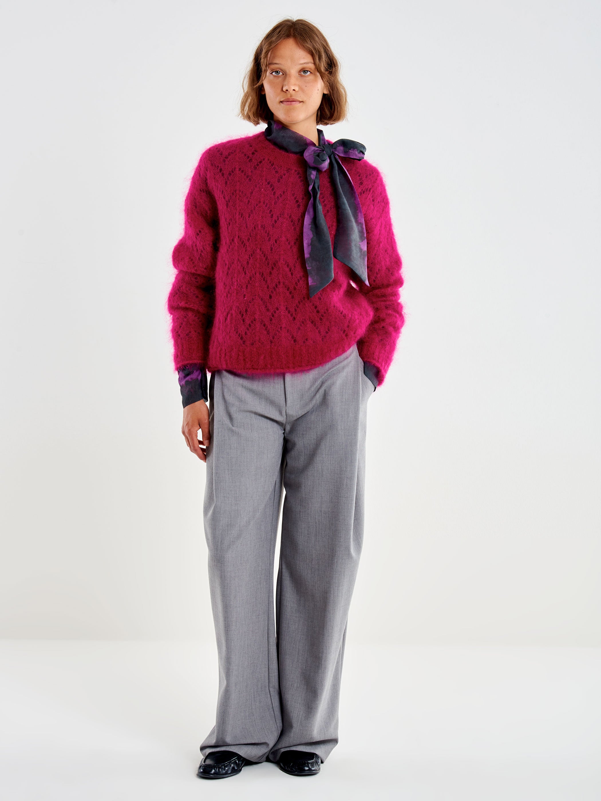 VICOLO · Jersey calado de mohair