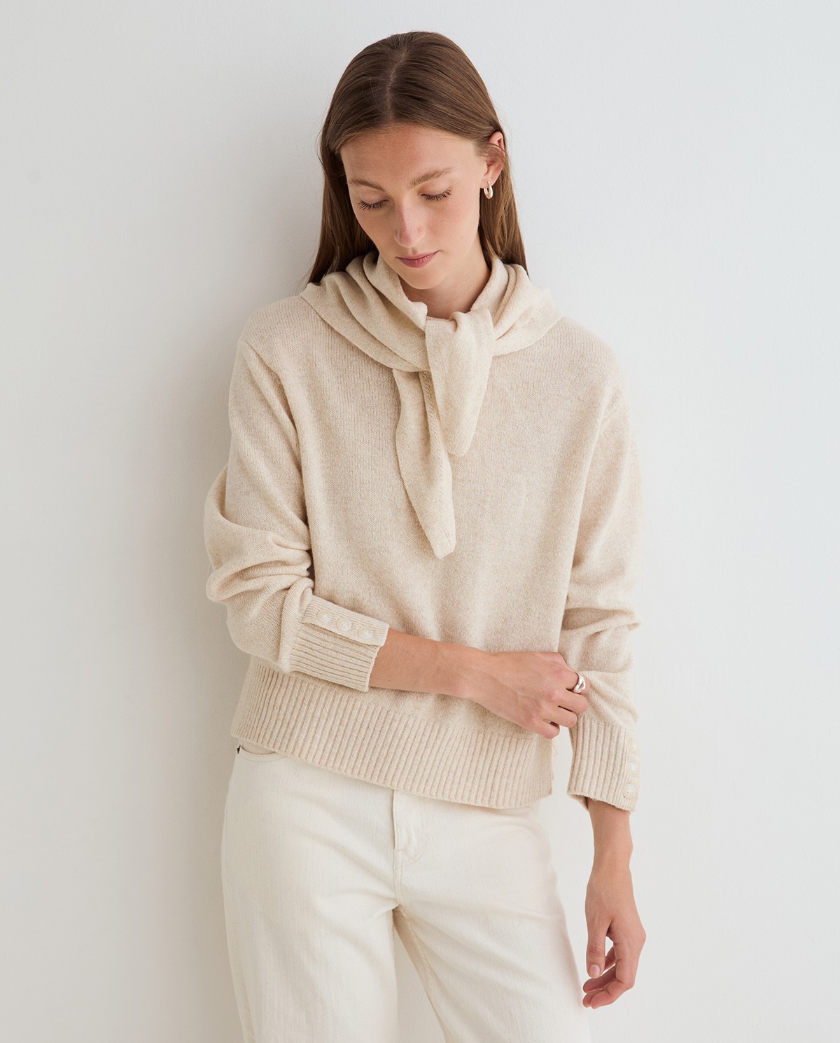 YERSE · Jersey con pañuelo