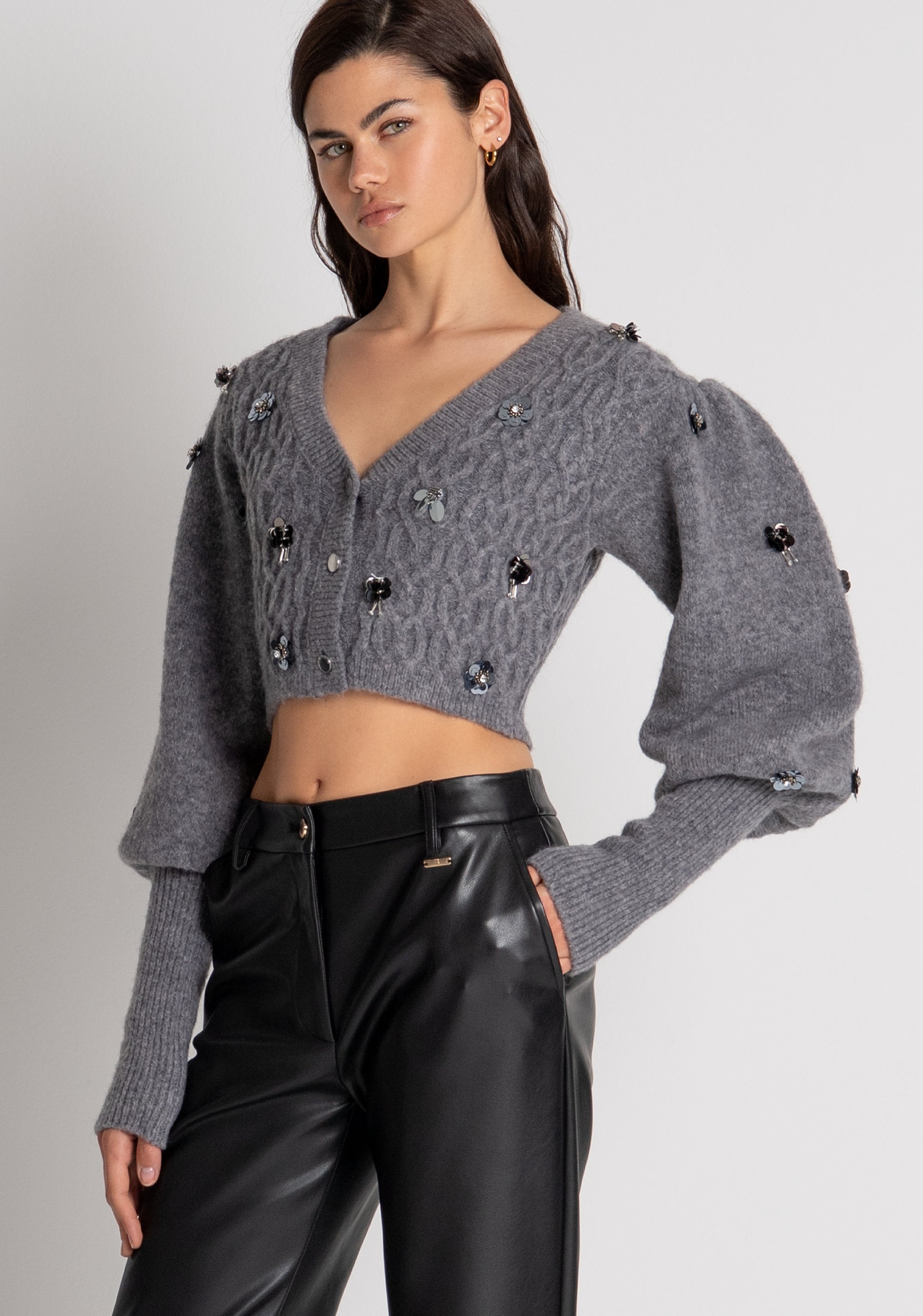 FRACOMINA · Pantalón regular fit de ecopiel - Imagen 3