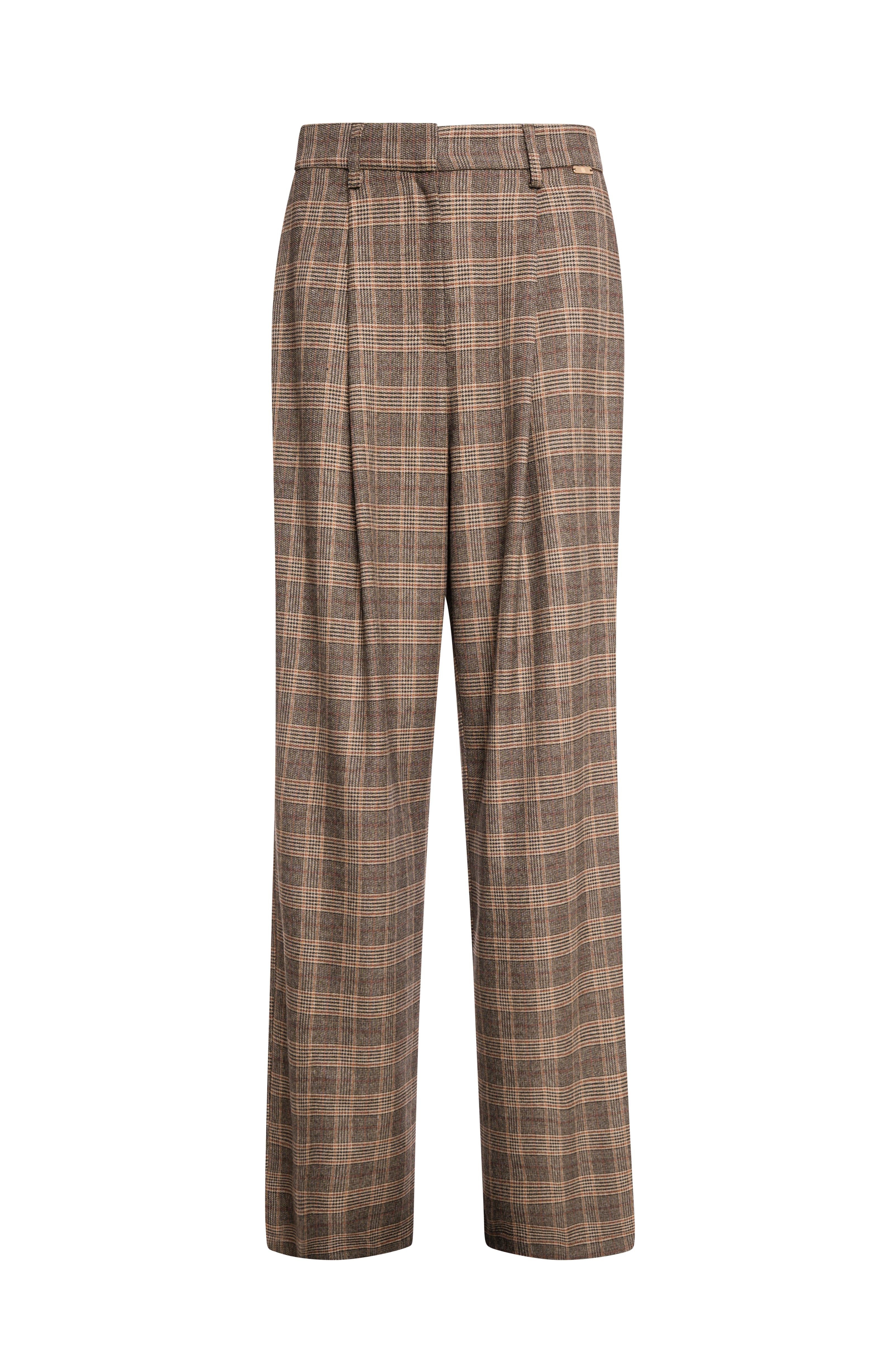 FRACOMINA · Pantalón palazzo de príncipe de Gales